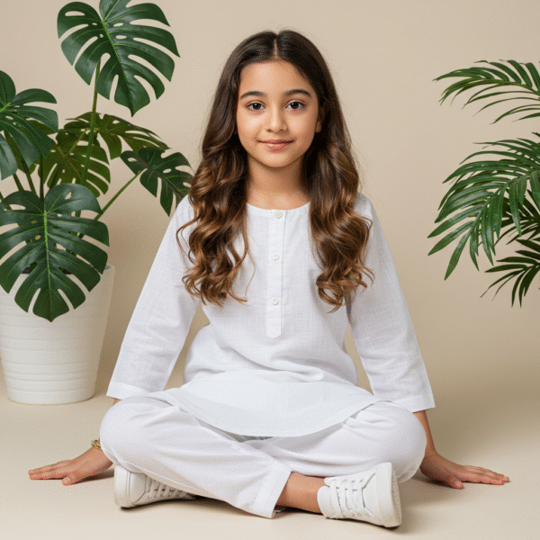 White Shalwar Kameez - Image 2