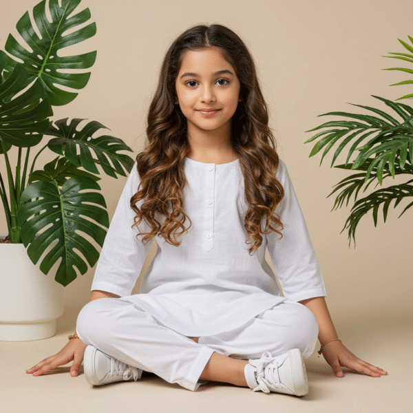 White Shalwar Kameez