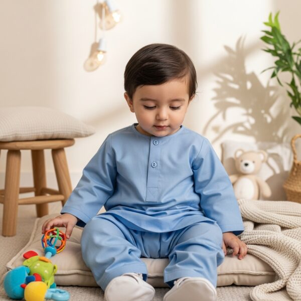Skyblue Shalwar Kameez - Image 2