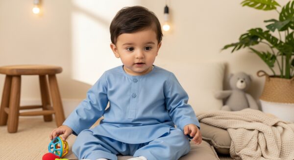 Skyblue Shalwar Kameez - Image 4